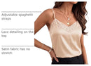 Women's Silk Satin Camisole Top | Adjustable Strap Cami