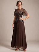 Women's Sequin A-Line Mother of the Bride Dress | Formal Maxi