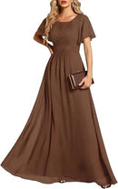 Women's Chiffon Formal Mother of the Bride Dress | Long Gown
