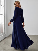 Women's Long Sleeve Mother of the Bride Dress | Formal Chiffon