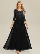 Women's Sequin Maxi Formal Dress | Fall Winter Evening Gown