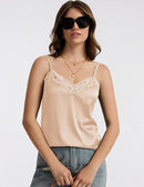 Women's Silk Satin Camisole Top | Adjustable Strap Cami